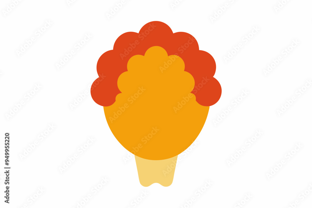 Fried Chicken Illustration Vector - Ideal for Recipes and Menus Fried Chicken Illustration Vector - Ideal for Recipes and Menus