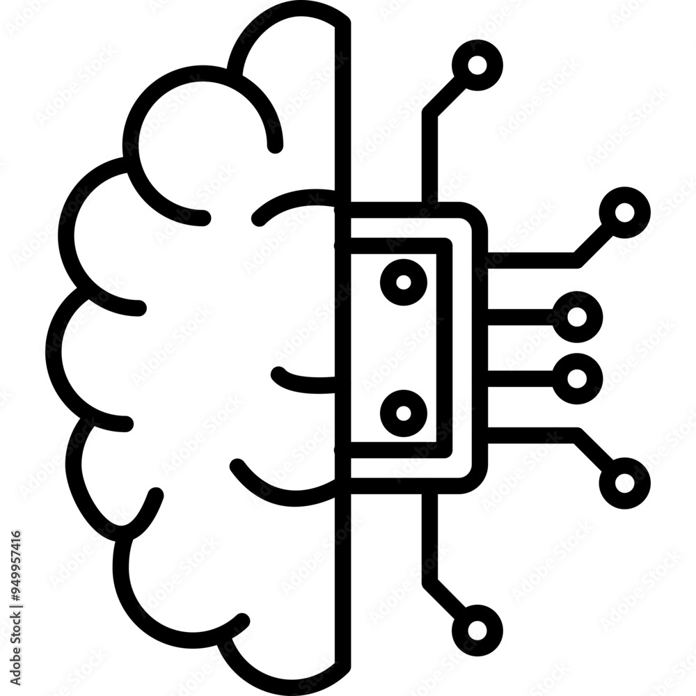 Artificial Intelligence Icon Artificial Intelligence Icon