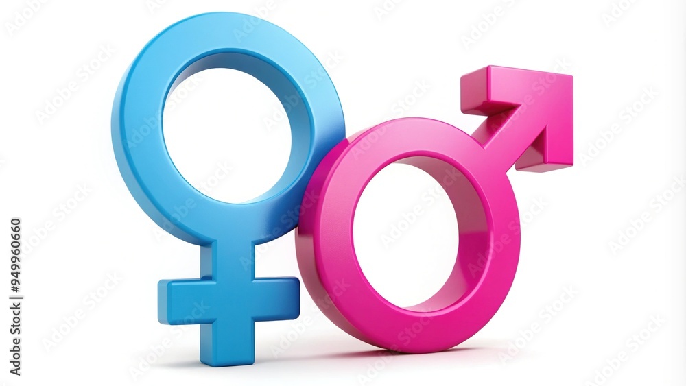 A bold, modern illustration of a paired male and female symbol, often used to represent gender, relationships, or inclusivity, set against a clean white background. A bold, modern illustration of a paired male and female symbol, often used to represent gender, relationships, or inclusivity, set against a clean white background.