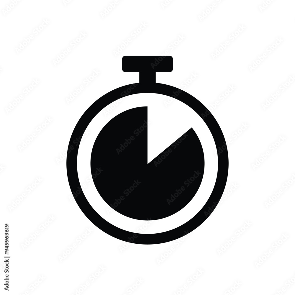 Time, clock or timer, stopwatch icon design stock illustration Time, clock or timer, stopwatch icon design stock illustration