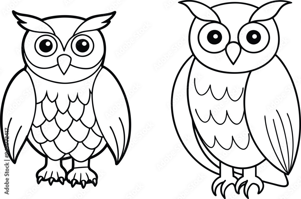 owl bird vector art owl bird vector art