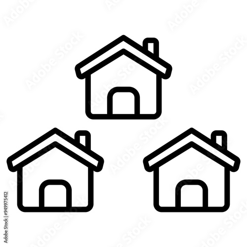   neighborhood line icon