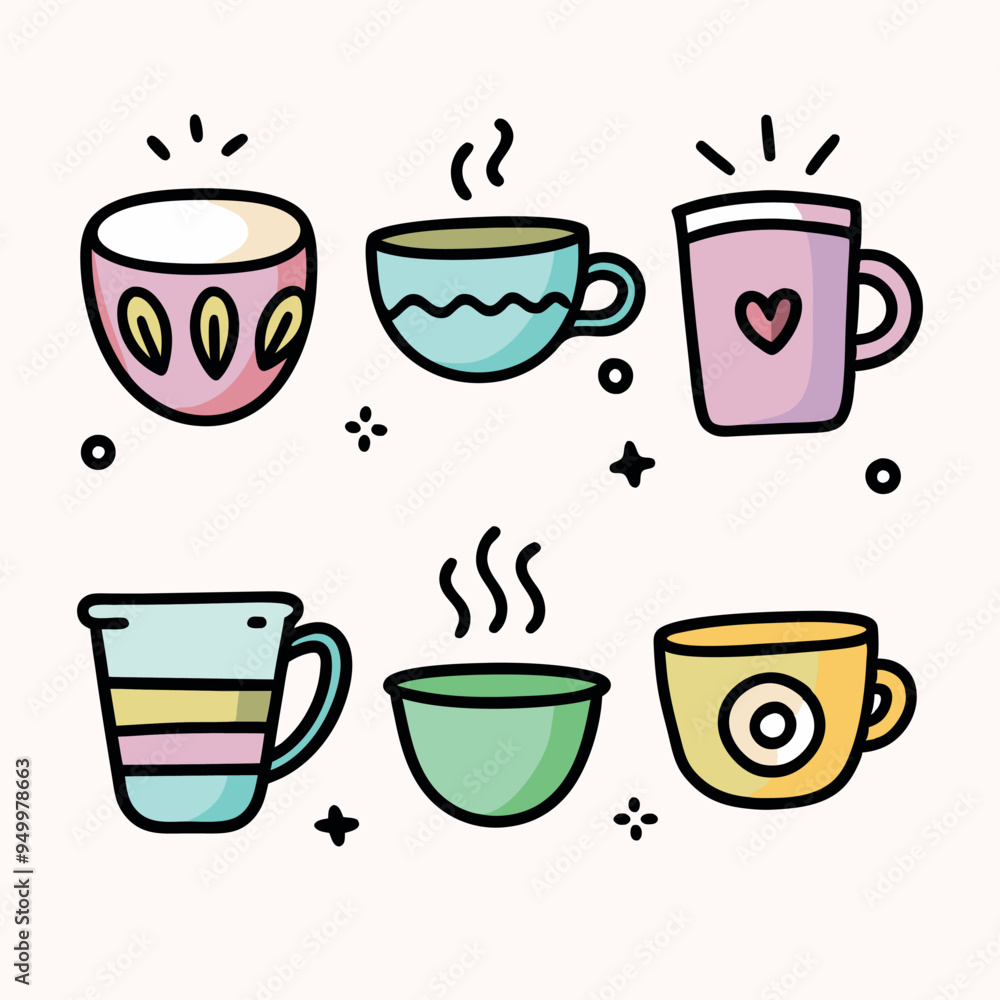 Cup of tea or coffee set isolated on white background. Cup of tea or coffee set isolated on white background.