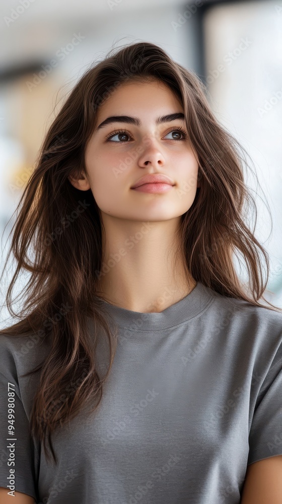 A close-up on a young woman customizing her own t-shirt using a digital design tool, highlighting the process of creating personalized fashion A close-up on a young woman customizing her own t-shirt using a digital design tool, highlighting the process of creating personalized fashion