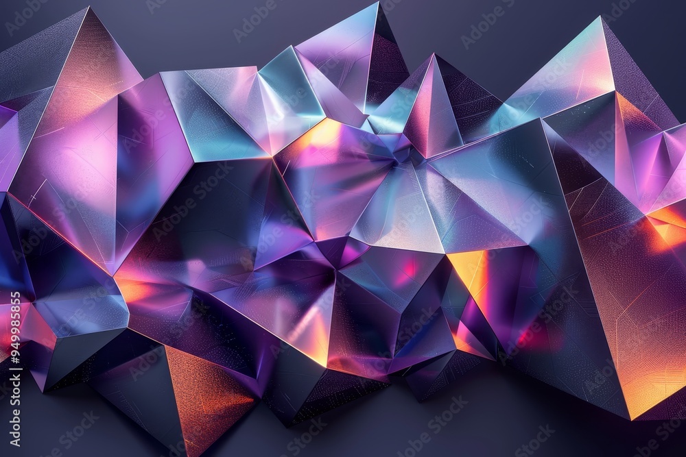 Stunning prismatic texture displaying a vibrant spectrum of colors with dynamic light reflections Stunning prismatic texture displaying a vibrant spectrum of colors with dynamic light reflections