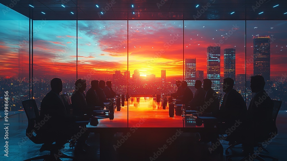 Coordinated Team Gathering Silhouette Coordinated Team Gathering Silhouette
