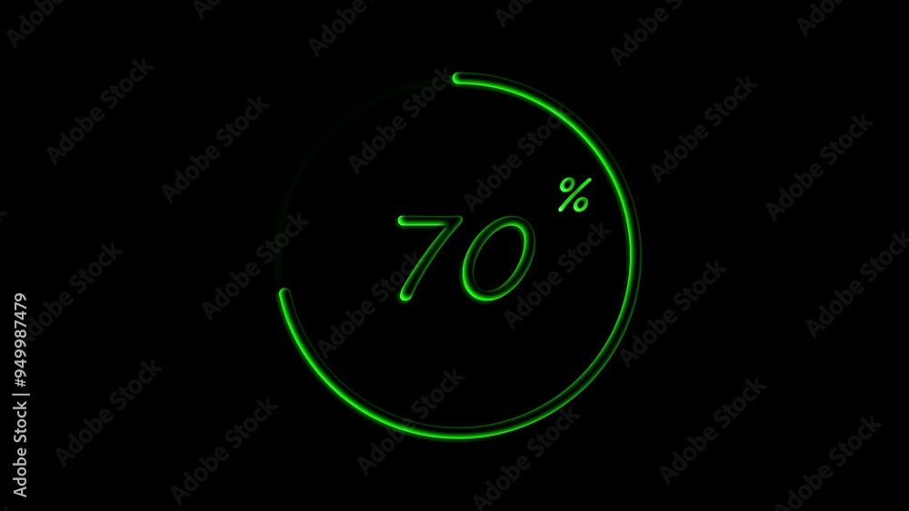 Loading Transfer Download Animation from zero to one hundred percent Loading Transfer Download Animation from zero to one hundred percent