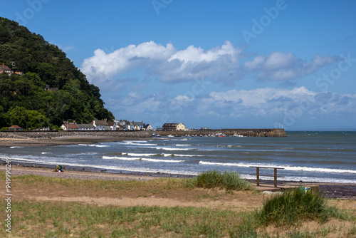 Minehead beach in Somerset, England