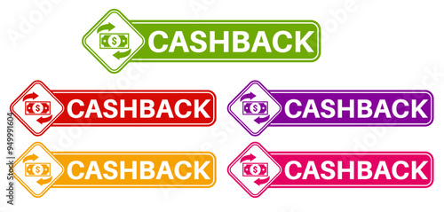 set cashback icon. refund money sign design vector illustration