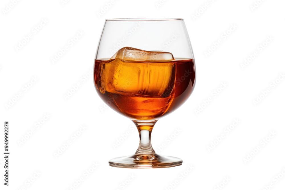 Brandy in a Snifter Glass with Isolated on Transparent Background Brandy in a Snifter Glass with Isolated on Transparent Background