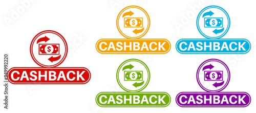 set cashback icon. refund money sign design vector illustration