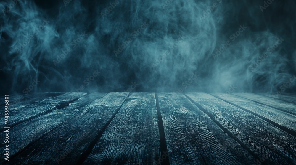 Spooky halloween background with empty wooden planks, dark horror background. Spooky halloween background with empty wooden planks, dark horror background.