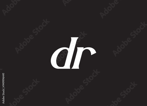 DR letter logo and initial logo design