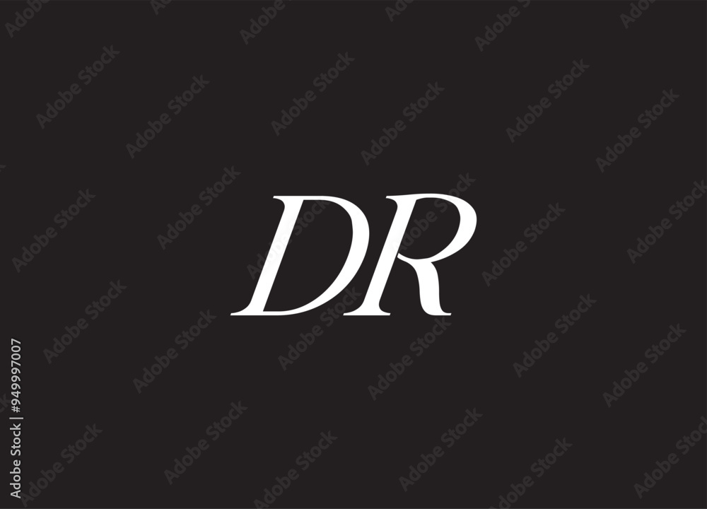 DR letter logo and initial logo design DR letter logo and initial logo design
