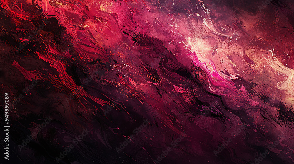Abstract Art with Intense Swirls and Vibrant Red Hues Abstract Art with Intense Swirls and Vibrant Red Hues