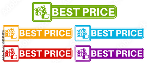 set available icon sign. special price label badge sticker template design vector illustration