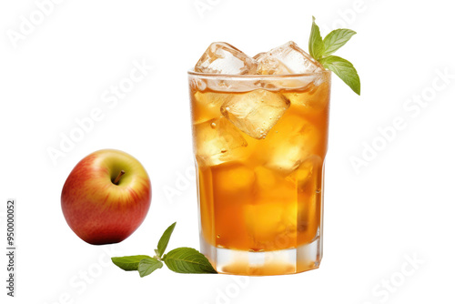 Homemade Cider Drink with Isolated on Transparent Background