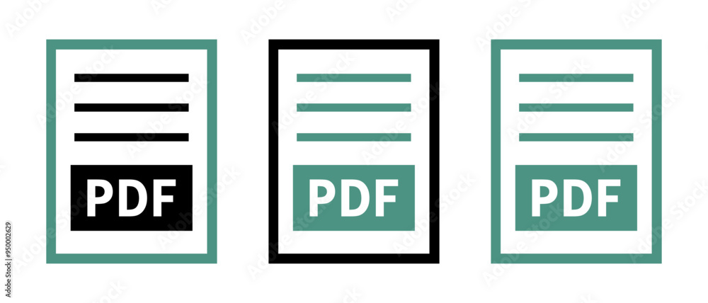zestaw ikon pliku PDF zestaw ikon pliku PDF