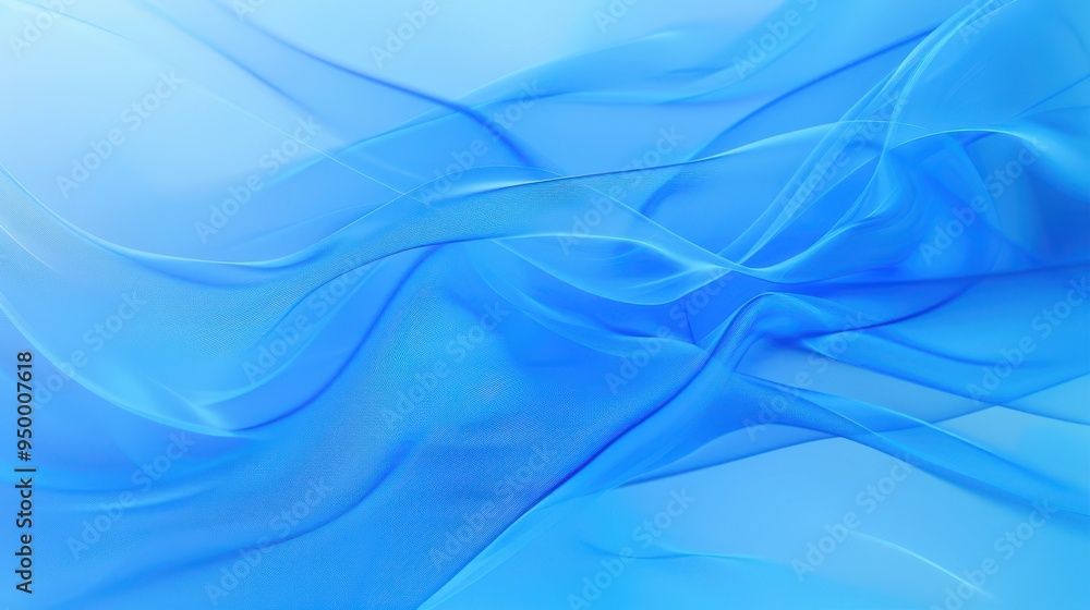 Fototapeta premium Vibrant blue abstract design, fluid shapes and gradients create a dynamic backdrop, perfect for digital content, presentations, or artistic projects, exuding energy and modernity.