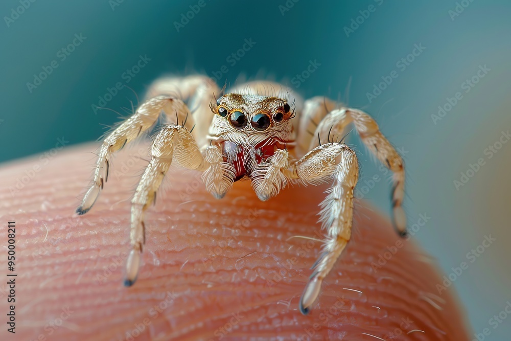 Close-Up of a Jumping Spider Close-Up of a Jumping Spider