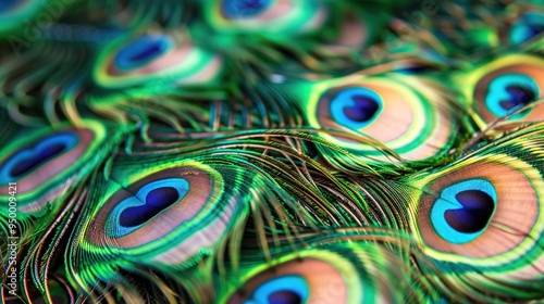 peacock feather closeup wallpaper