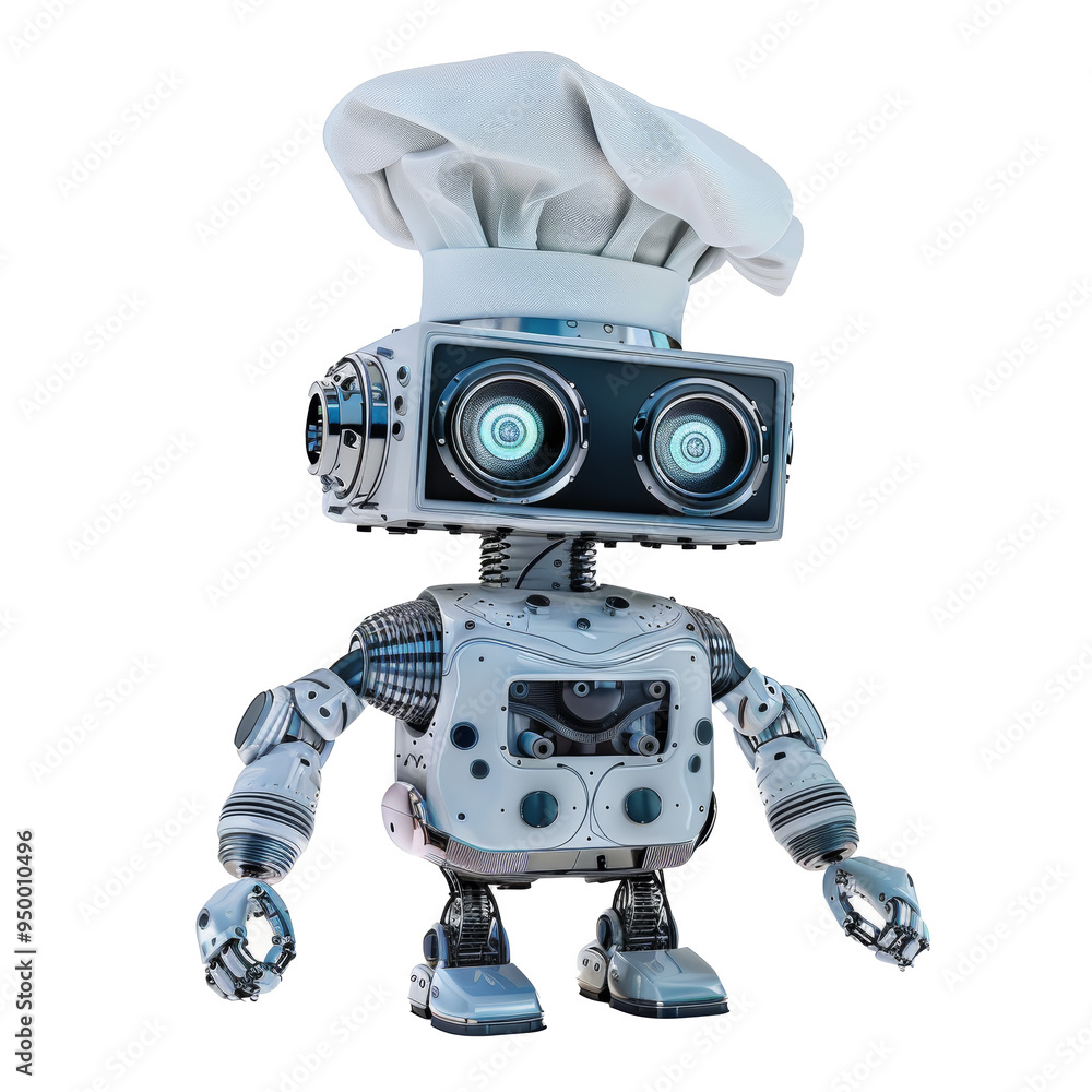 Robot_chef_on_transparent_background Robot_chef_on_transparent_background