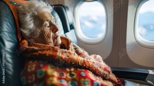 Elderly Passenger Dozing Of...
