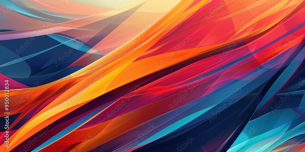 Abstract Background with Intersecting Saturated Colorful Stripes Abstract Background with Intersecting Saturated Colorful Stripes