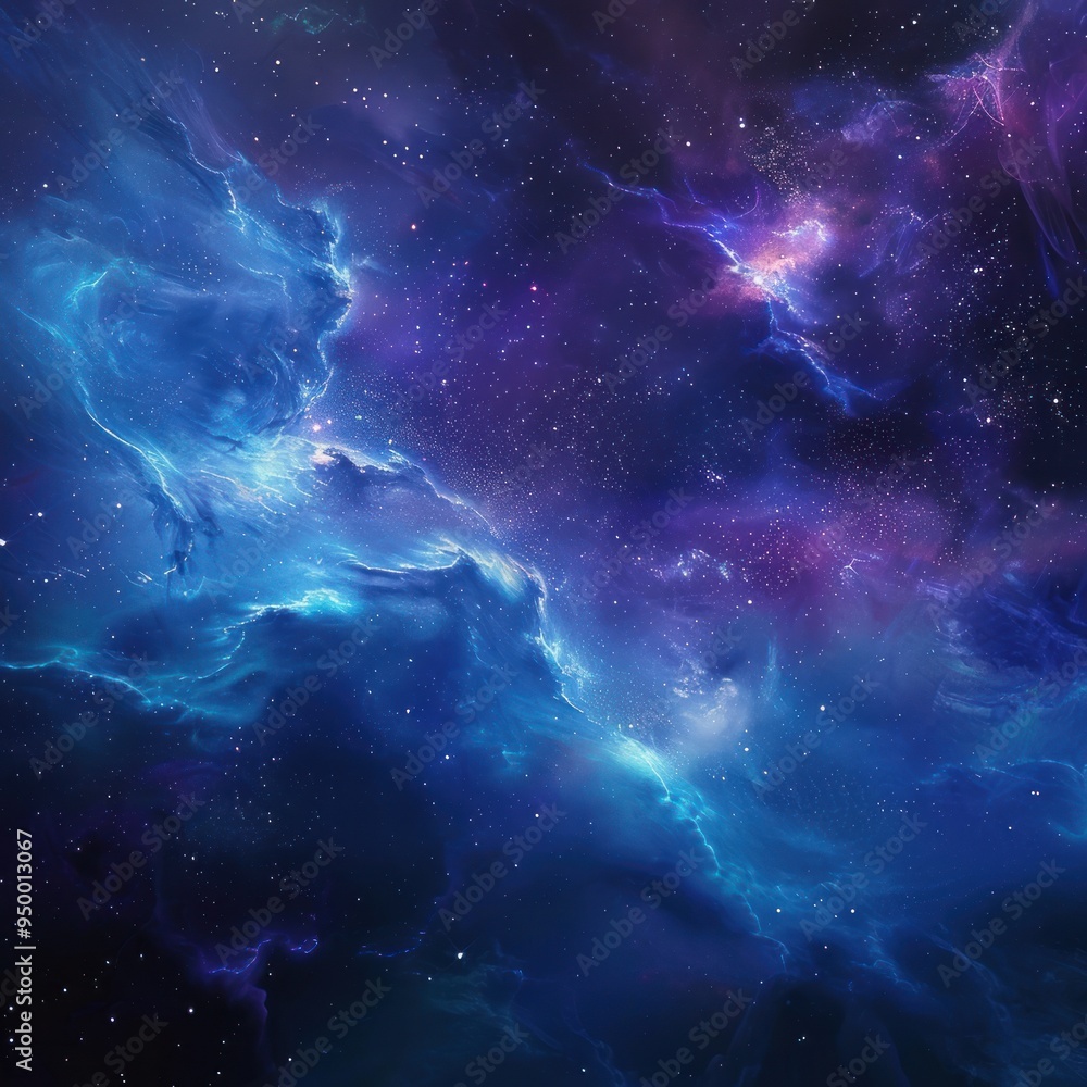 A Deep Space Nebula With Swirling Clouds of Gas and Dust A Deep Space Nebula With Swirling Clouds of Gas and Dust