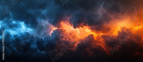 Dramatic Thunderstorm with Lightning