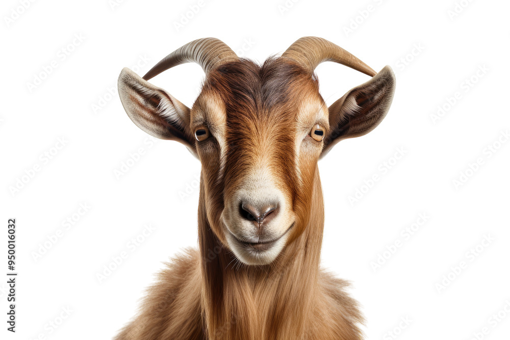 Domestic Goat with Isolated on Transparent Background Domestic Goat with Isolated on Transparent Background