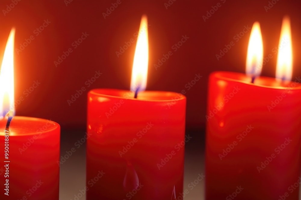 Burning Red candles Burning Red candles
