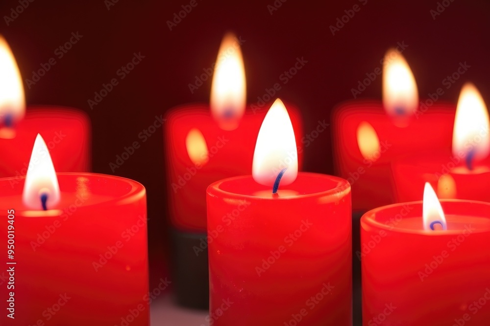 Burning Red candles Burning Red candles