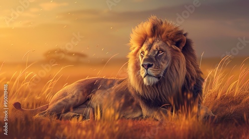 Majestic lion wallpaper