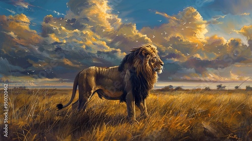 Majestic lion wallpaper