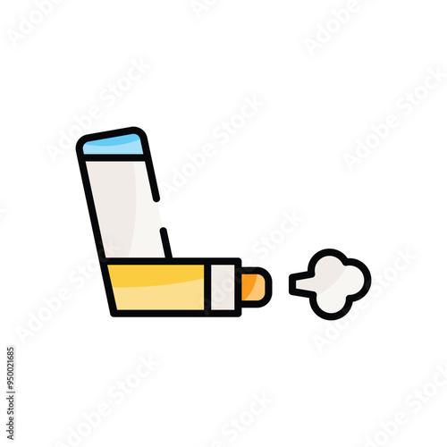 Inhaler vector icon