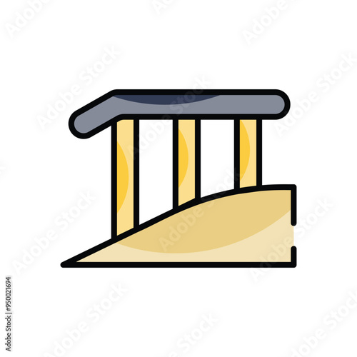 Wheelchair Ramp vector icon