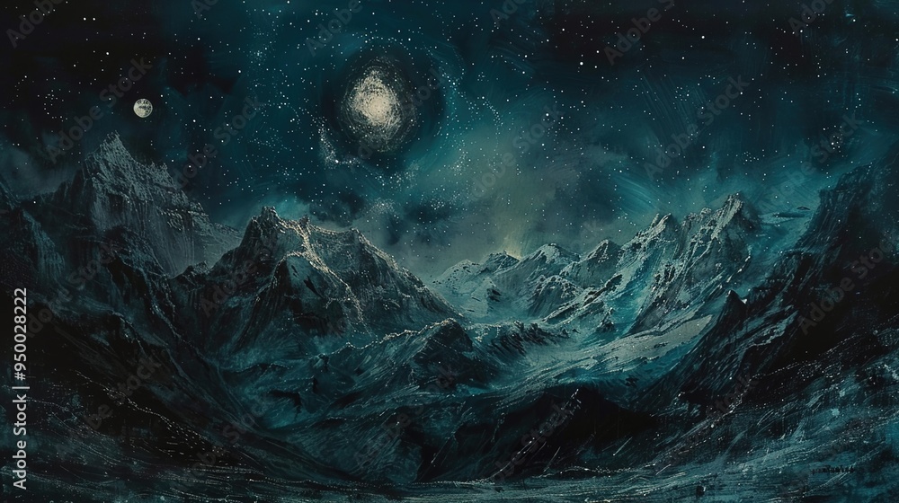 starry night over mountain wallpaper starry night over mountain wallpaper