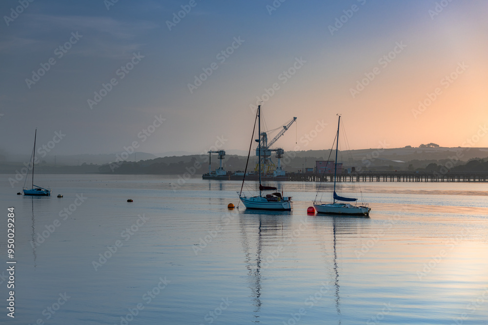 Fototapeta premium Dawn on the River.