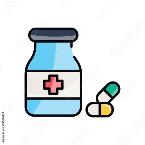 Pharmaceuticals vector icon