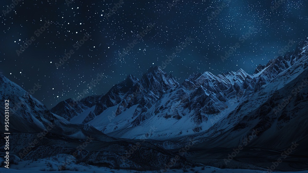 Starry night over mountain wallpaper Starry night over mountain wallpaper