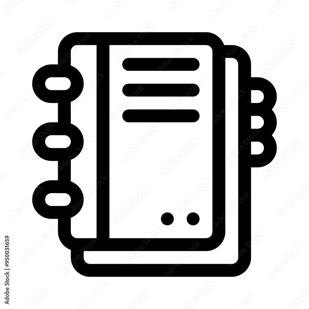 notes line icon notes line icon