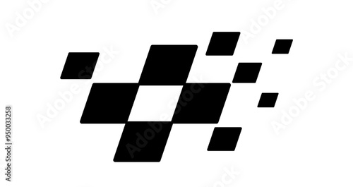 Race flag Design. Racing stripes. Sport checkered. Motorsport graphics. Vector illustration