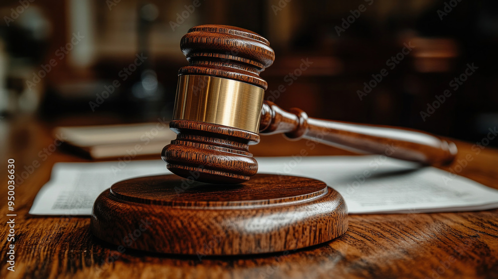 A gavel or legal documents on a table, emphasizing the official nature of divorce proceedings. A gavel or legal documents on a table, emphasizing the official nature of divorce proceedings.