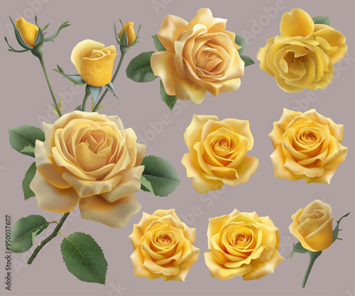 Watercolor Cottage Core Roses