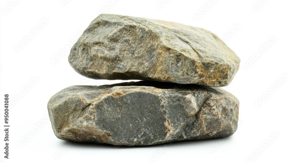 Stacked natural gray rocks in a neutral lighting environment Stacked natural gray rocks in a neutral lighting environment