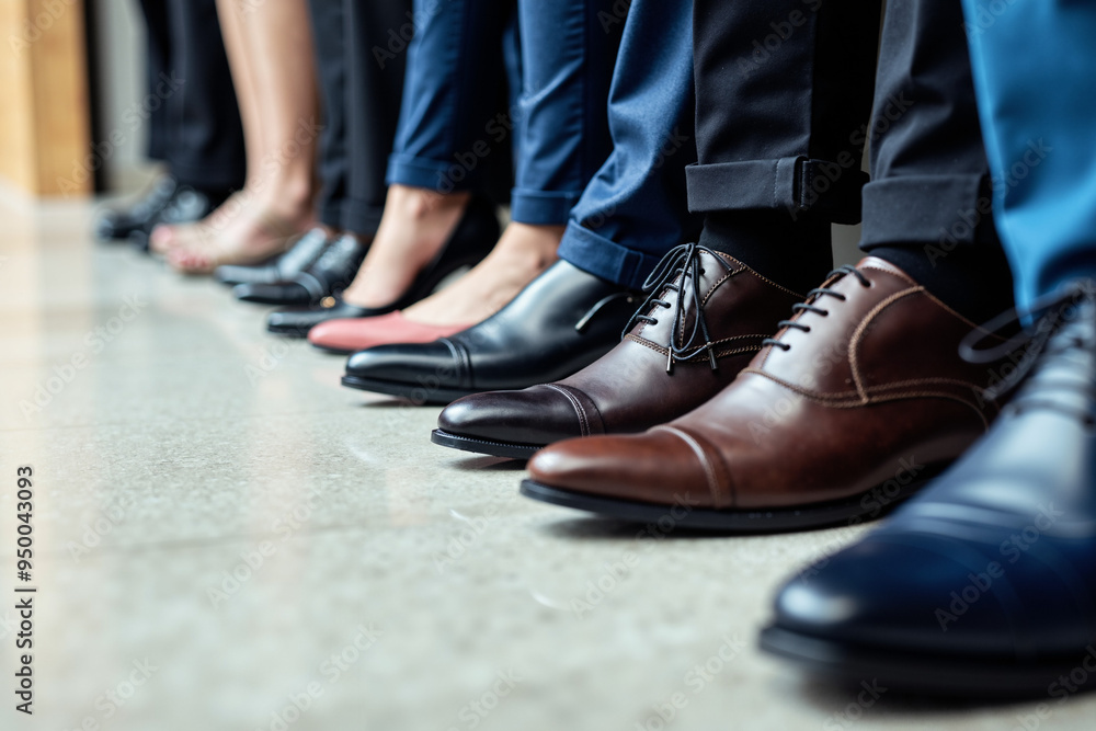 Diverse Job Applicants' Feet in Row: Anticipation and Professionalism for Recruitment Campaigns and HR Presentations Diverse Job Applicants' Feet in Row: Anticipation and Professionalism for Recruitment Campaigns and HR Presentations