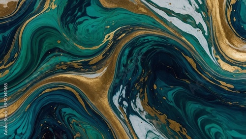 A fluid marblelike pattern with swirling waves
