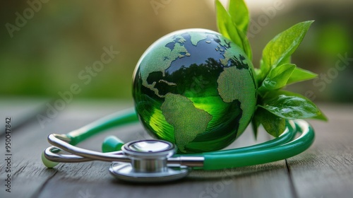 Green Earth, Healthy Future: A Visual Representation of Global Health and Sustainability #950047842