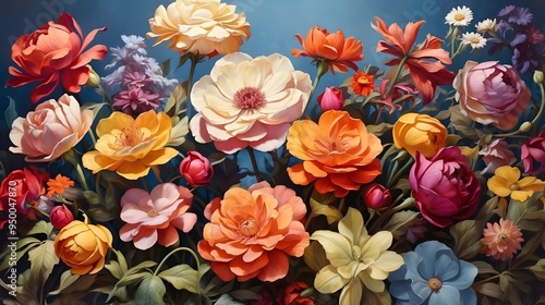 Wallpaper Mural tulips in the garden Torontodigital.ca